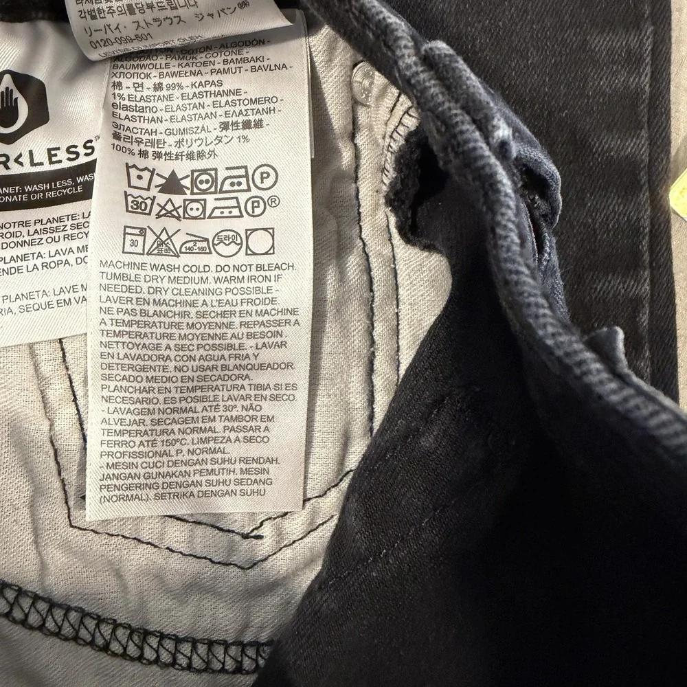 Levis 514 Straight Fit Mens‎ Jeans Size 36x30 Black